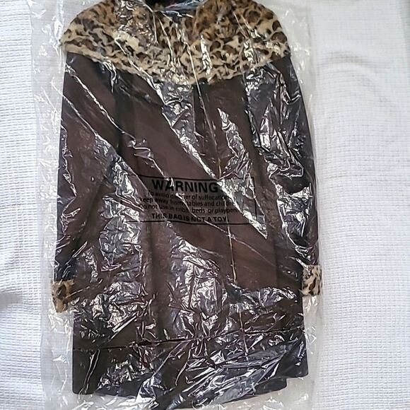 NWOT, Adrienne Landau Women's Suede and Leopard Jacket - Picture 1 of 8